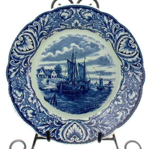 Royal Sphinx Other - Vintage Porcelain Charger | Royal Sphinx Delfts Blue and White Plate | Holland
